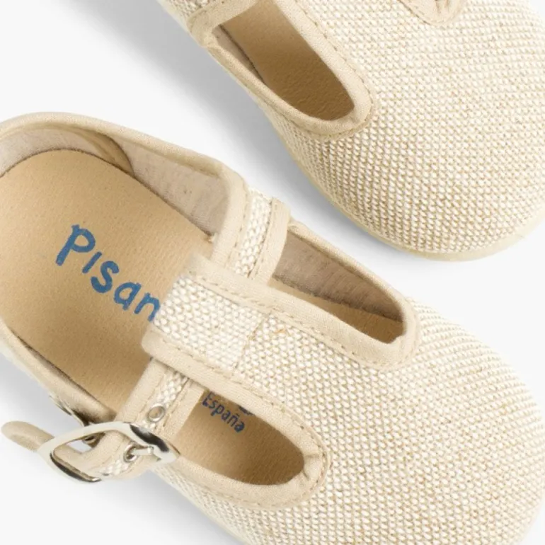 Menino Pisamonas Sapatos Pepito Linho Com Fivela