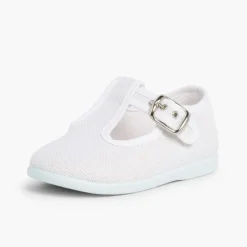 Menino Pisamonas Sapatos Pepito Linho Com Fivela