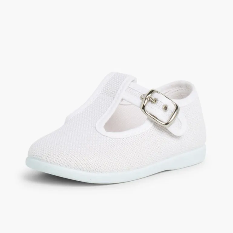 Menino Pisamonas Sapatos Pepito Linho Com Fivela