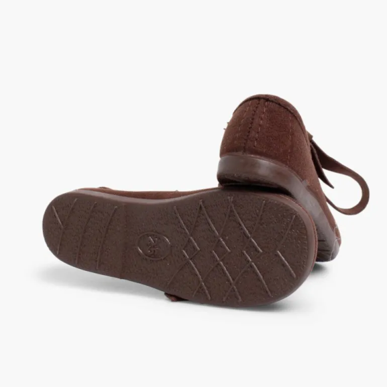 Menina Pisamonas Sapatos Tipo Camurca Nortenas Com Laco
