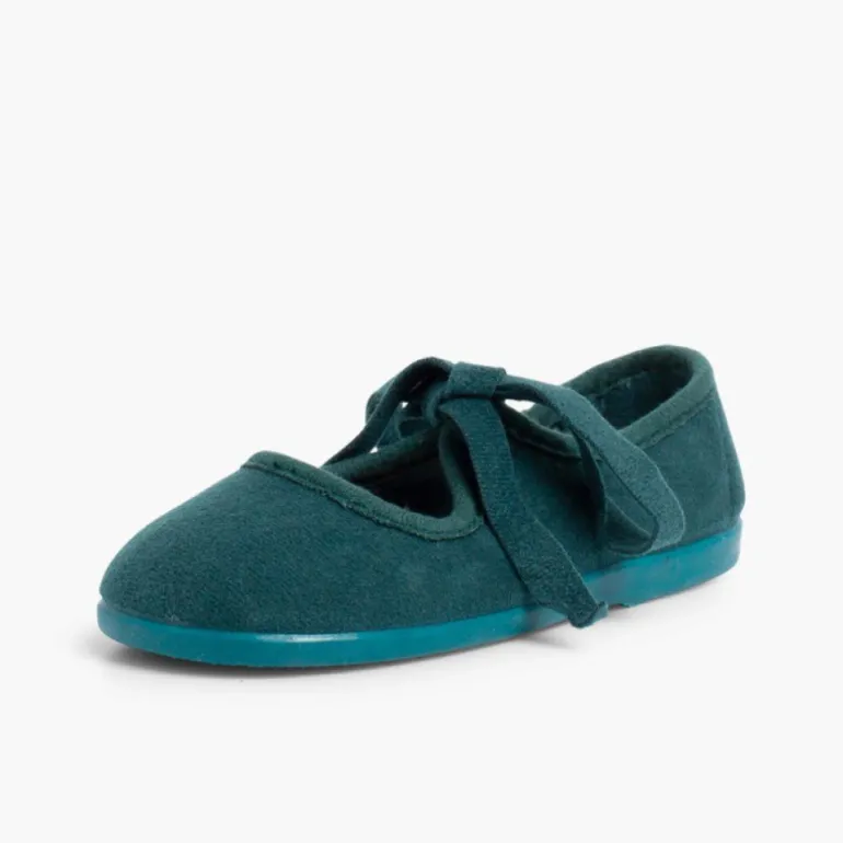 Menina Pisamonas Sapatos Tipo Camurca Nortenas Com Laco