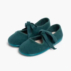 Menina Pisamonas Sapatos Tipo Camurca Nortenas Com Laco