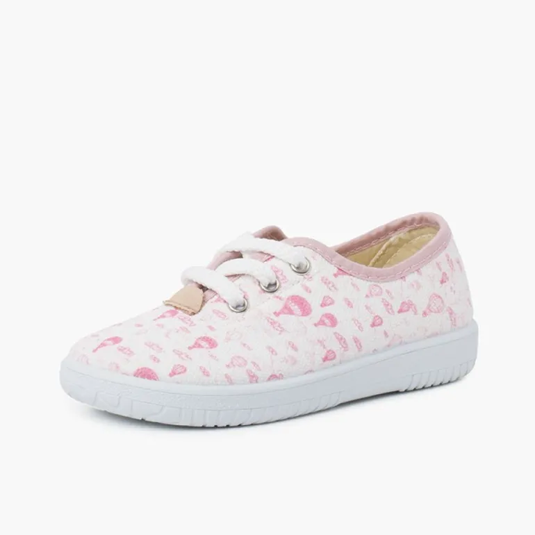 Menino Pisamonas Ténis Atacadores Criancas Lona Baloes