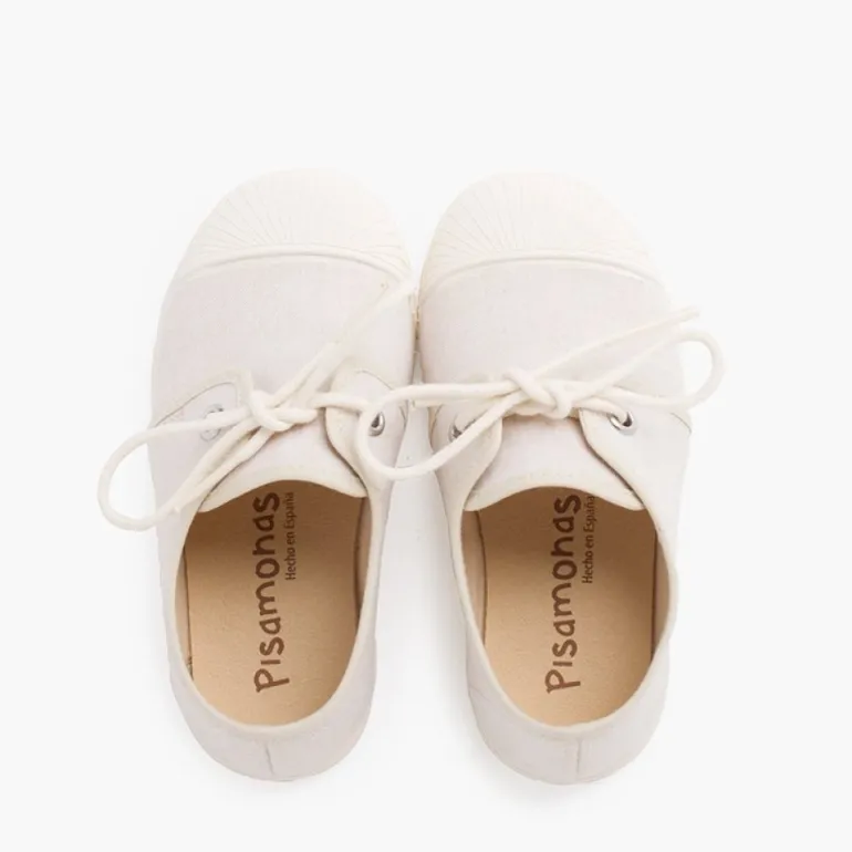 Menino Pisamonas Ténis Casual Lona Biqueira Borracha