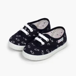 Menino Pisamonas Ténis Infantis Estampado Peixes