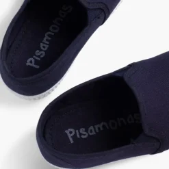 Menino Pisamonas Ténis Lona Com Elastico E Sola De Borracha