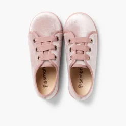 Menina Pisamonas Ténis Menina Veludo Brilhante